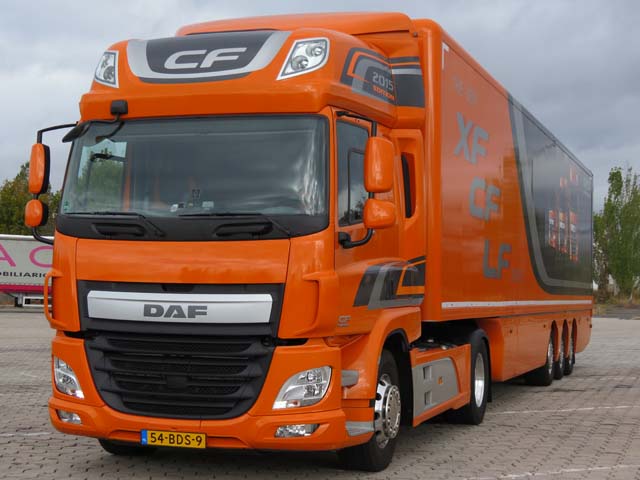 El perfil aerodinámico de este DAF CF Space Cab está muy cuidado.